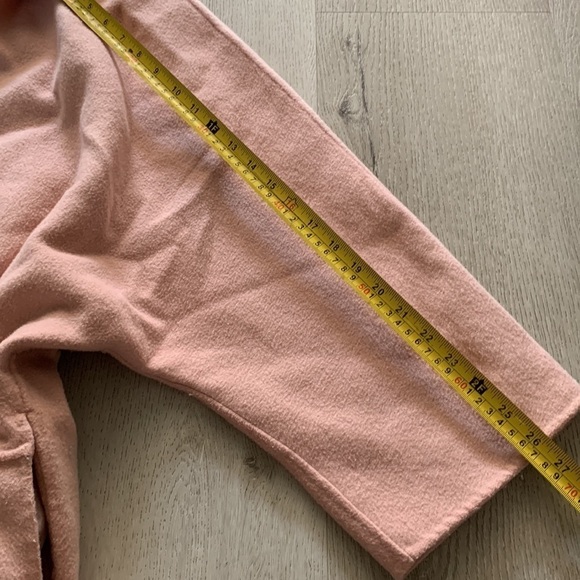 poncho with sleeves pink size small oversized pockets wool blend lagenlook gap‎ - Picture 10 of 10